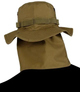 Панама тактична Mil-Tec З хвостом Захист шиї S Койот BRIT.BOONIE R/S M.NECKFLAP COYOTE (12326105-902-S) - изображение 6