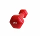 Гантель для фітнесу з вініловим покриттям Generation Fitness FF51D3A-2kg (червоний) - зображення 4