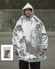 Пончо спасательное аварийное Mil-Tec Термостойкое One size Серебряное SURVIVAL PONCHO SILBER (16024700) - изображение 4