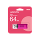 Флеш-накопичувач ADATA USB 2.0 C906 64Gb Purple Pink - изображение 2