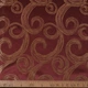 Жаккард двухсторонний завитки красный, ш.280 (31490.061) - изображение 2