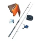 Набір на хижака Corsar 2.1m 2-8g: котушка KS600 18+1bb: шнур X4 100m зелений: кейс для котушки: коробка для воблерів - зображення 1