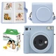 Подарунковий набір камера миттєвого друку Fujifilm Instax Square SQ1 Glacier Blue / Чохол блакитний / Фотоальбом (80 фото) / Фотопапір (20 знімків) - зображення 1