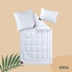 Подушка для сна IDEIA Air Dream Premium 50x70 Антиаллергенное волокно два чехла со стежкой и молнией Белая (4820182653544) - изображение 12