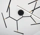 Підвісний світильник 2072 68W LED , 3000K , 5440Lm , Dimmable Triac h100 Sandy Black - Gold Matt - зображення 2