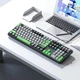 Клавиатура Aula F2088 PRO Plus 9 Green Keys KRGD Blue USB UA Black/Gray (6948391234892) - изображение 3