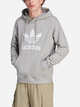 Bluza męska z kapturem oversize Adidas Adicolor Classics Trefoil Hoodie "Medium Grey Heather" IM4490 M Szara (4066761655770) - obraz 1