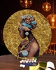 Картина за номерами Кругла з Золотою Поталлю Create Me Африканська грація (СМ-0740КП) - зображення 1
