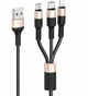 Дата-кабель 3 в 1 Lightning + MicroUSB + Type-C to USB 1m Hoco X26 - изображение 2