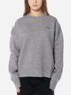 Джемпер жіночий Olaf Knit Varsity Crewneck W140703-GREY S Сірий (8720104769871) - зображення 1