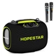 Бездротова портативна Bluetooth колонка з 2 мікрофоном Hopestar PARTYBOX Караоке | BT5.3/USB/AUX/TF, 120 Вт, TWS, 8h |Чорний - зображення 1