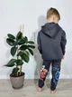 Дитячий теплий костюм ZARA на флісі 134 см графіт - зображення 2