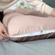 Подушка для беременных и отдыха Sleepingg U-Shape формы Антиаллергенное волокно с наволочкой и молнией Беж (4820227283460) - изображение 7