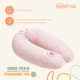 Подушка для годування Стандарт Sleepingg 190х30х18 см Горошок Пудра (4820227285105) - зображення 5