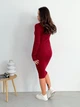 Платье вязаное миди осеннее женское ARTKNIT Verity L Бордо (4823093456983) - изображение 5