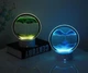 Настольная LED лампа ночник RGB песочные часы Картина подвижный песок USB светильник UKC 3D Sandscape - изображение 6