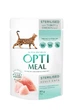 Консервированный корм Optimeal Adult Cats Sterilised Turkey & Chicken Влажный корм для стерилизованных кошек и кастрированных котов с индейкой и куриным филе в соусе 85 г (B2711302) - изображение 1