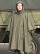 Пончо тактичне Mil-Tec One size Олива Плащ-палатка RipStop PONCHO PE R/S 780GR. OLIV (10630001) - изображение 2