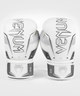 Боксерские перчатки Venum Elite Evo Boxing Gloves - Grey White (VENUM-04260-614-12oz) - изображение 2