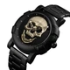 Мужские наручные часы Skmei Skull 9178 с черепом Black-Bronze - изображение 1