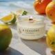 Соевая ароматическая свеча Citron and Mandarin, 100 мл, хлопковый фитиль, ручная работа, 21ч - изображение 1
