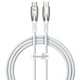 Кабель Baseus Glimmer Series 1 m Type-C- Type-C CADH000702 белый - изображение 1