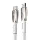 Кабель Baseus Glimmer Series 1 m Type-C- Type-C CADH000702 белый - изображение 3