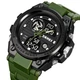 Наручные часы SKMEI 2031 Aviator кварцевый хронограф водонепроницаемый Олива - изображение 2