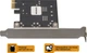 Плата расширения Frime PCI-E to 2 x Sata III 2 внутр. канала, ASM1061 (ECF-PCIEto2SATAIII.LP) - изображение 3