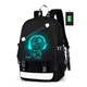 Городской рюкзак RIAS Music со светящимся рисунком и USB Black (3_02057) - изображение 1