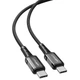 Кабель швидкісний USB 4.0 Type-C на Type-C ACEFAST ALUMINUM ALLOY (1m, 40Gbps, 240W, 4K). Black - зображення 2