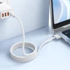 Кабель MagSafe 3 на Type-C для заряджання MacBook HOCO Stone magnetic charging cable (140W, 2m, магнітний). White - зображення 8