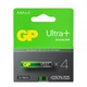 Батарейка Gp AAA LR03 Ultra Plus Alcaline 4 (24AUP21-SB4 / 4891199203985) - зображення 1