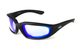 Очки защитные фотохромные Global Vision KickBack Photochromic (G-Tech™ blue) Anti-Fog, фотохромные синие зеркальные - изображение 7