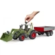 Спецтехника Bruder Трактор Fendt Vario 211 с передним погрузчиком и прицепом (02182) - изображение 4