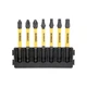 Набор бит DeWALT в касете для Tough Case, FlexTorq, L57 мм, Рz1, Рz2-2шт,T15,T20,T25,T30 (DT70823) - изображение 1