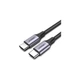Дата кабель USB-C to USB-C 2.0m US261 18W Round Cable Nickel Plating Aluminum Shell Black Ugreen (50152) - зображення 1