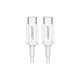 Дата кабель USB-C to USB-C 1.5m US264 18W ABS Cover White Ugreen (60519) - изображение 2