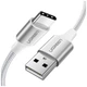 Дата кабель USB 2.0 AM to Type-C 2.0m 3.0A 18W US288 White Ugreen (60133) - изображение 1