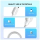 Дата кабель USB 2.0 AM to Type-C 2.0m 3.0A 18W US288 White Ugreen (60133) - изображение 3