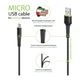 Дата кабель USB 2.0 AM to Micro 5P 2.0m CBFLEXM2 black Intaleo (1283126521430) - изображение 4