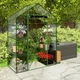 Садовая теплица стеллаж 4 полки Plonos 4922 для сада, балкона, террасы 195 x 140 x 70 см ПВХ - изображение 3