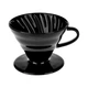 Пуровер Воронка HARIO V60 02 для заваривания кофе на 1-4 чашки керамический чёрный 3VDC-02-MB-UEX - изображение 1