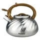 Чайник для плиты со свистком 3л MAGIO MG-1194 Steel/Wood (SHiz15001) - изображение 2