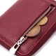 Шкіряний жіночий гаманець ST Leather бордового кольору з монетницею та блискавкою (bg194fash85) - зображення 9