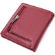 Кожаный женский кошелек ST Leather 9,5х10,3х1,5 см (acs0028385) Бордовый - изображение 2