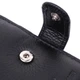 Чоловічий горизонтальний гаманець із натуральної шкіри ST Leather із монетницею Чорний (bg224fash55) - зображення 5