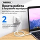 Кабель Remax Marlik Series Power Delivery Type-C to Type-C 65W White (RC-191) - зображення 4