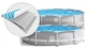 Круглый Каркасный бассейн Intex 26700 prism frame, 305х76 см, объем воды 4485 л Серый - изображение 6