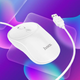 Проводная компьютерная мышь USB Plug & Play Hoco GMI3 белая - изображение 1